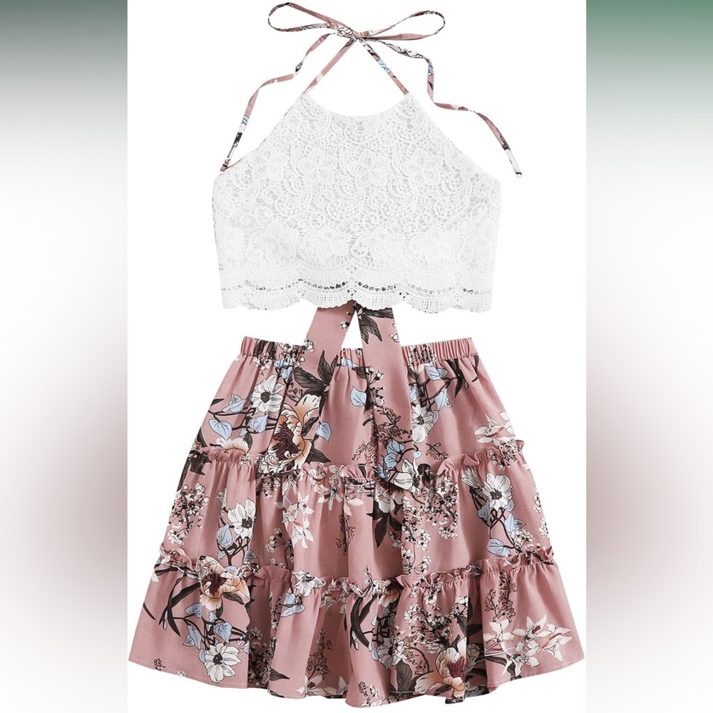 Two piece casual beachwear